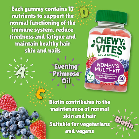 Chewy Vites Womens Multi- Vitamin Gummies 60'S