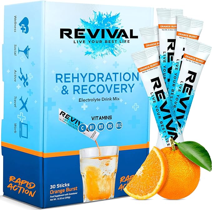 REVIVAL Orange Burst Functional Drink - 30 Serving Pack