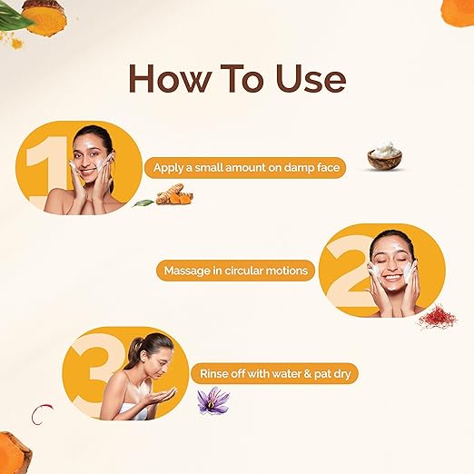 Mamaearth Ubtan Cleansing Milk, Turmeric & Saffron, 100ml - Image 5