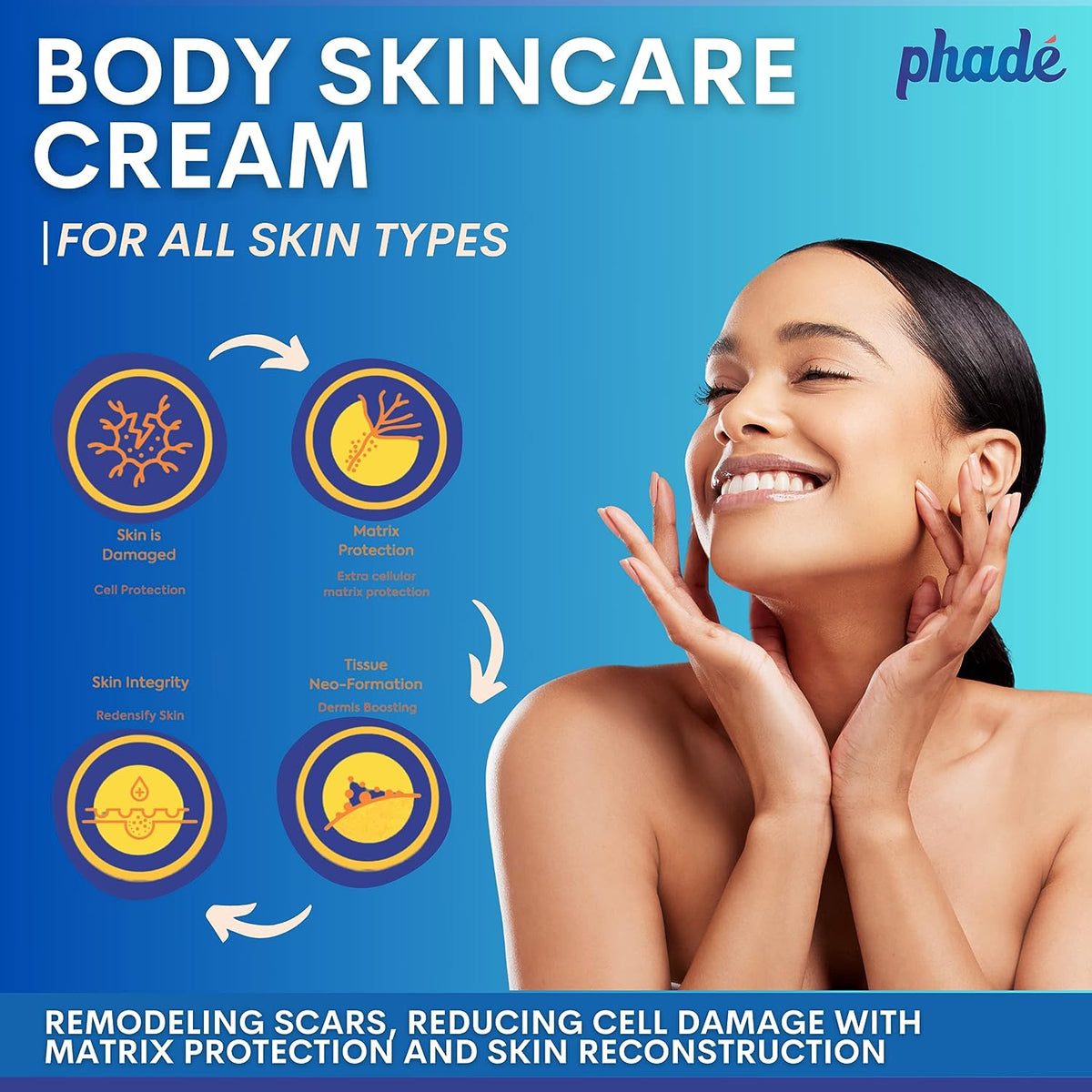 Phade Stretch Mark Cream with Nourishing Formula, 200ml - Image 5