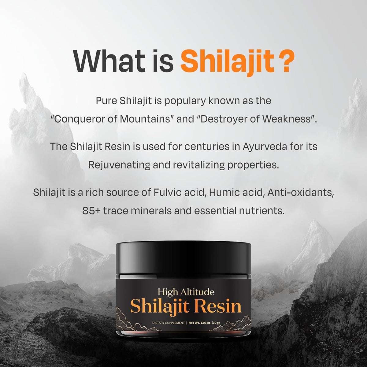 Auric High Altitude Shilajit Resin - Ayurvedic Supplement - 30g - Image 7