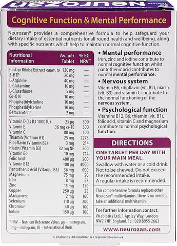 Vitabiotics Neurozan Tab 30S
