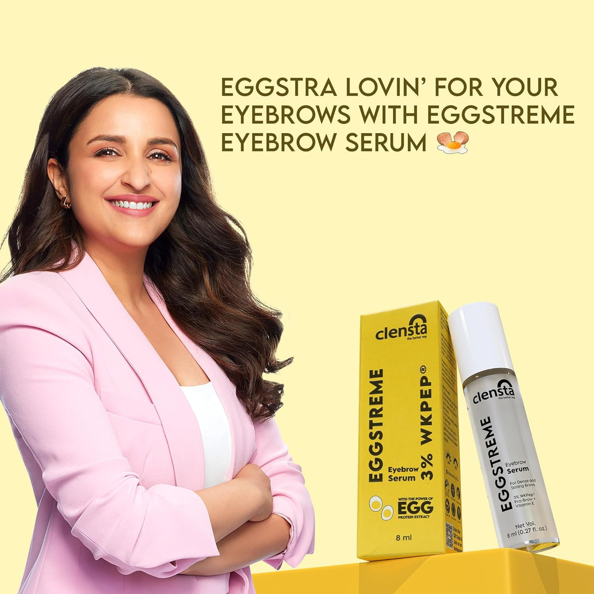 Clensta Eggstreme Eyebrow Serum - Hair Growth Formula, 8 ml - Image 4