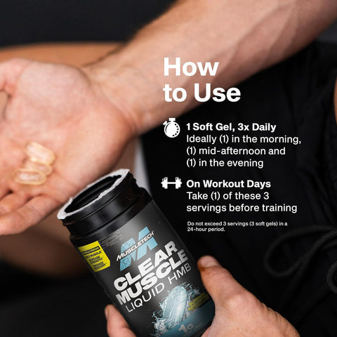 Muscletech CLEAR MUSCLE LIQUID HMB 42CT (12/CASE)NEW