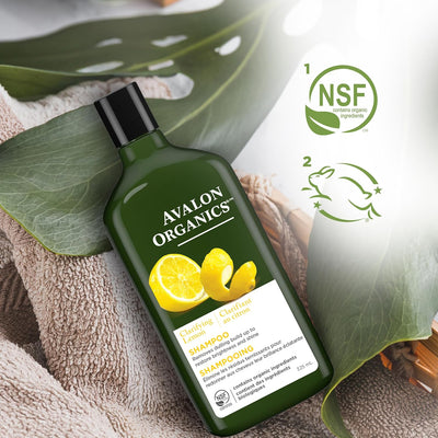 Avalon Organics Clarifying Lemon Shampoo 325ml - Image 2