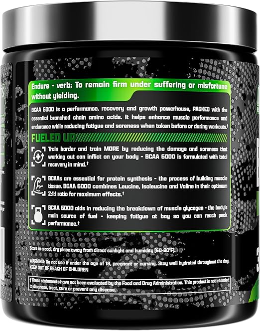 Nutrex BCAA 6000 Green Apple - Sports Nutrition Powder, 231g, 30 Servings - Image 5
