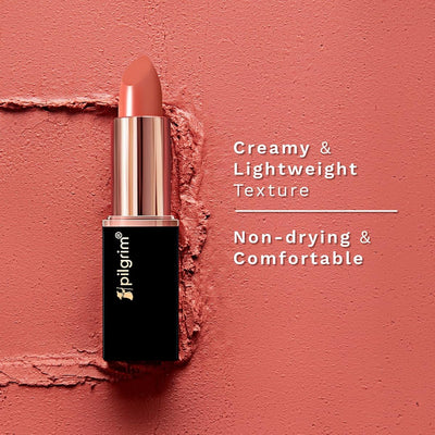 Pilgrim Bullet Lipstick Untamed Red - Matte Finish SPF 30, Squalane-Infused, 4.2g - Image 6