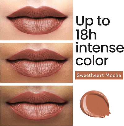 Color Cupid Liquid Lipstick with Hyaluronic Acid & Ceramide, Long-Stay Mocha LL8 - 4ml - Image 3