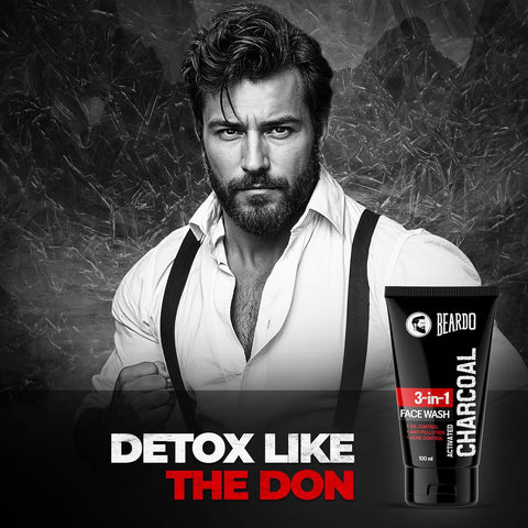 Beardo Activated Charcoal Face Wash 50 dia 100ml