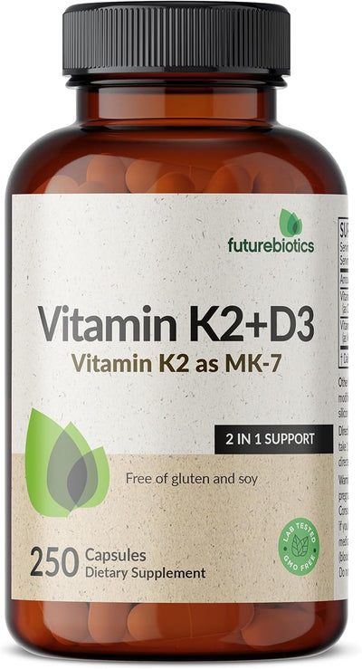 Futurebiotics Vitamin K2 (Mk7) 90Mcg With Vitamin D3 5000 Iu Tablets 120
