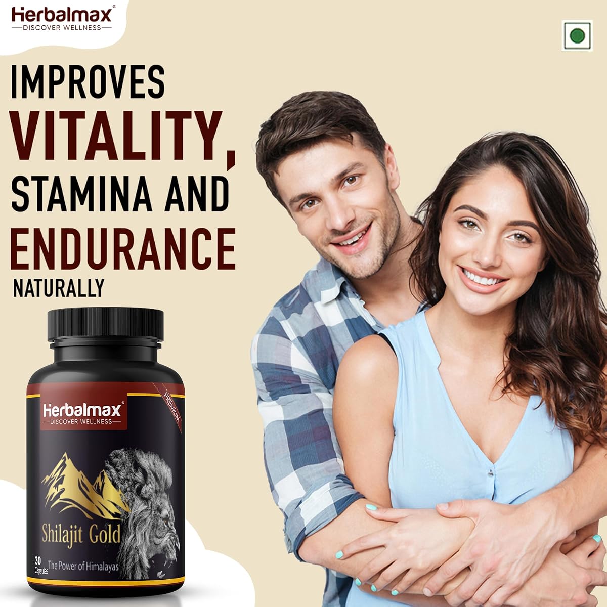 Herbal Max Shilajit Gold Capsules - Ayurvedic Herbal Blend, 30 Capsules - Image 3