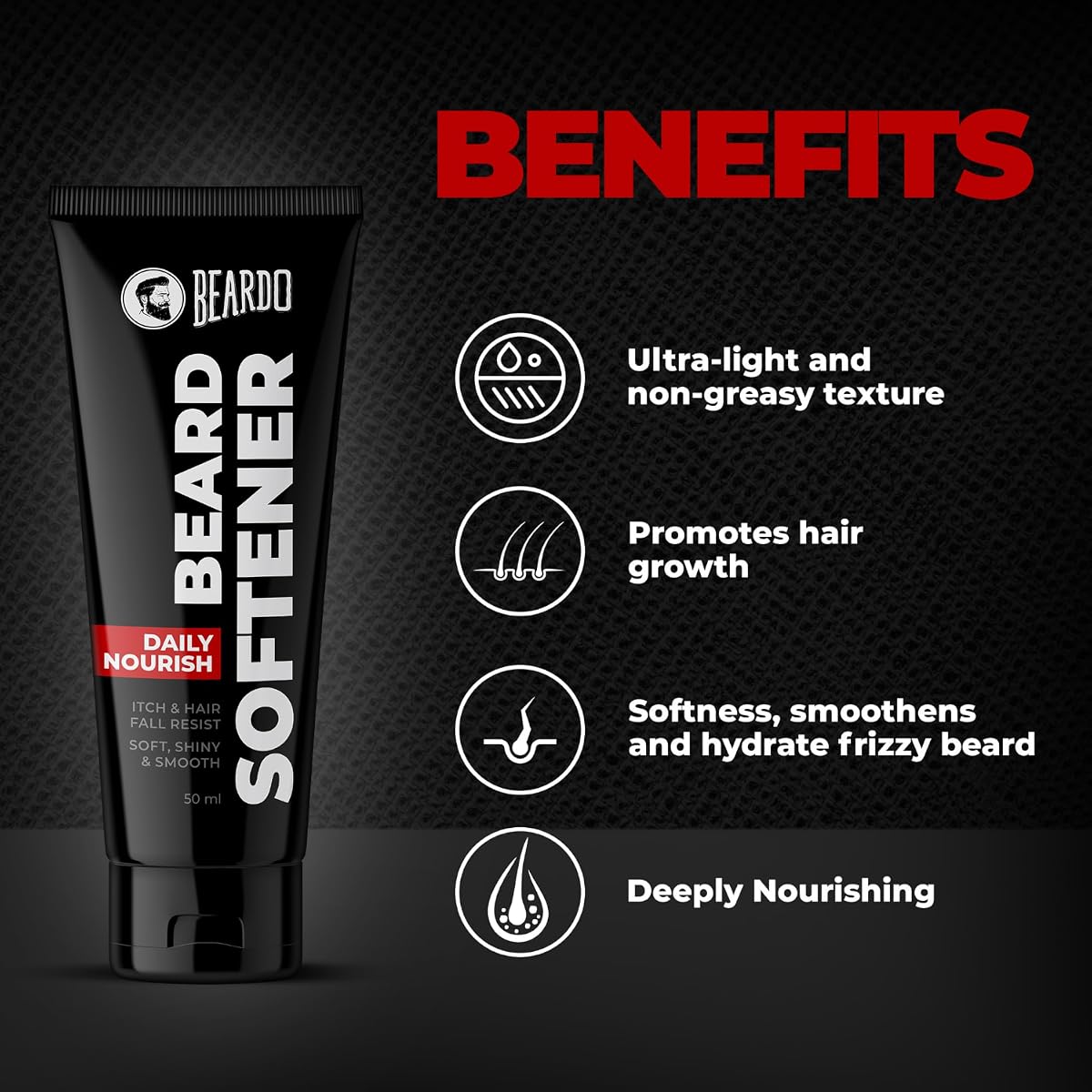Beardo Beard Softener with Argan Oil & Vitamin E - 50g - Image 4