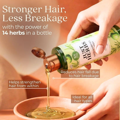Just Herbs Amla & Neem Anti-Hairfall Shampoo - Sulphate Free, 200ml - Image 3