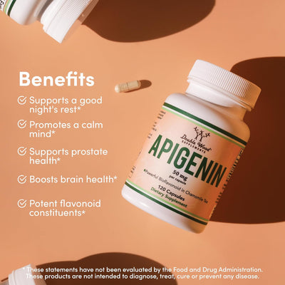 Doublewood Apigenin Supplement - 50mg Capsules, 120 Count - Image 3