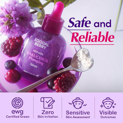 Eqqualberry Bakuchiol Hydrating Face Serum with Niacinamide & Hyaluronic Acid - 30ml - Image 6