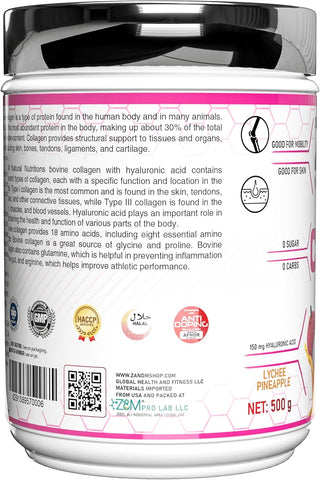 Z&M Collagen powder Lychee & Pineapple 500g