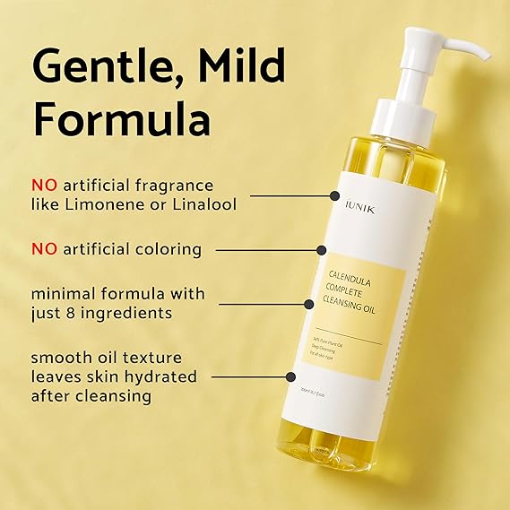 iUNIK Calendula Complete Deep Cleansing Oil - Face Cleanser, 150ml - Image 3