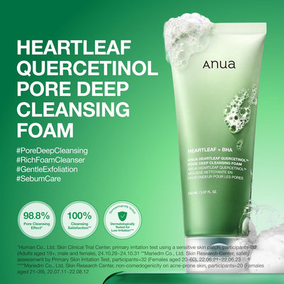 Anua Heartleaf Quercetinol Pore Deep Cleansing Foam - 150ml - Image 2