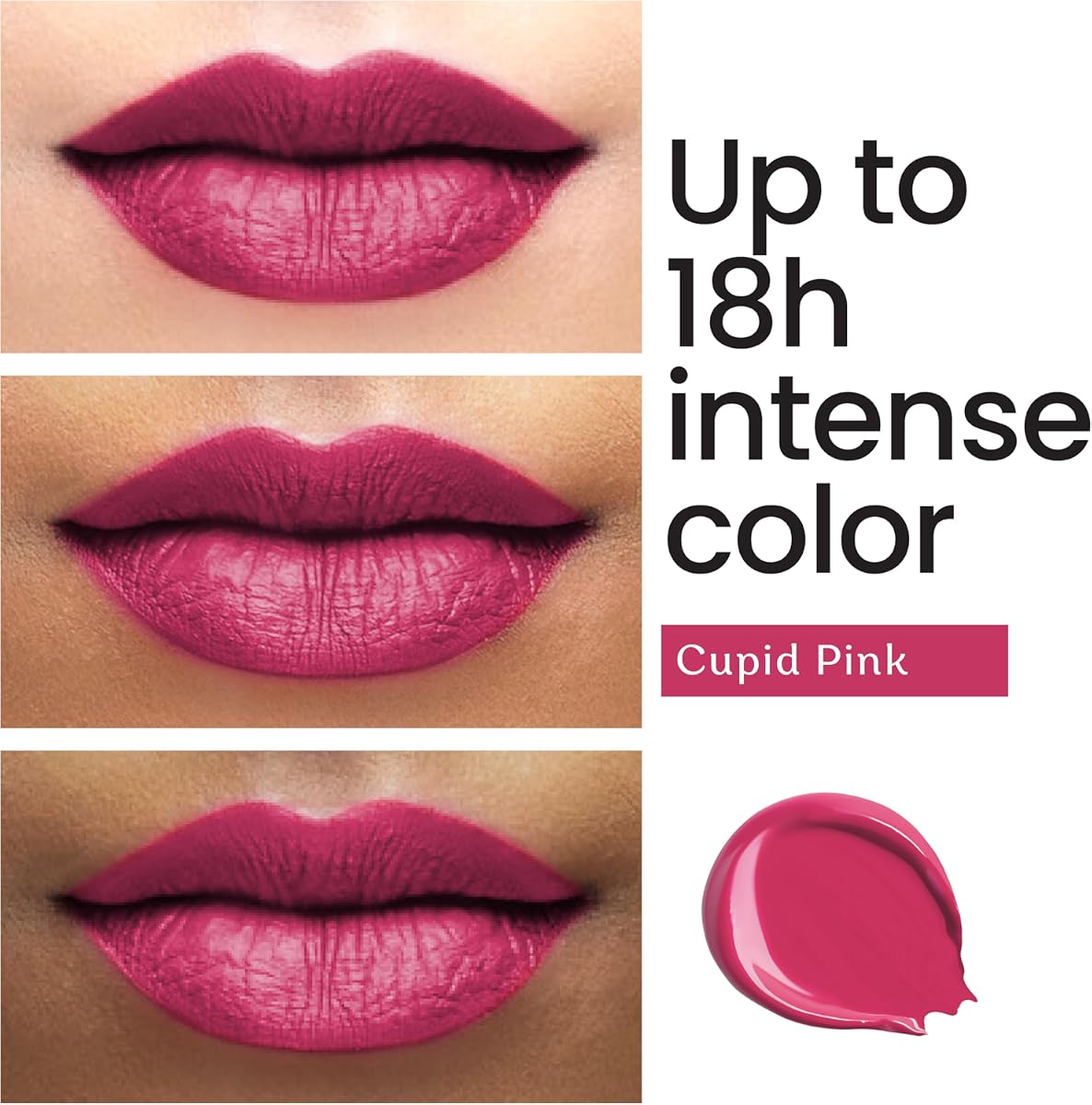 Color Cupid Liquid Lipstick with Hyaluronic Acid & Ceramide - Cupid Pink LL3, 4ml - Image 3