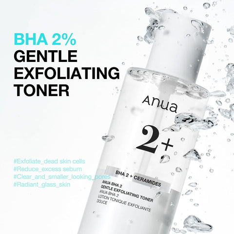 ANUA BHA 2% Gentle Exfoliating Toner, Mild Facial Exfoliant, Salicylic Acid for Pores and Sebum, Teatree Extract, Hyaluronic Acid, Ceramides (150ml / 5.07 fl.oz.) - Image 3