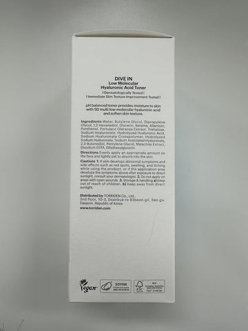 TORRIDEN Dive-in Low-Molecular Hyaluronic Acid Toner 10.14 fl oz | Low pH Facial Astringent for Hydrating, Exfoliating, Sensitive, Oily Skin | Alcohol-Free, Fragrance-Free, No Colorants - Image 7
