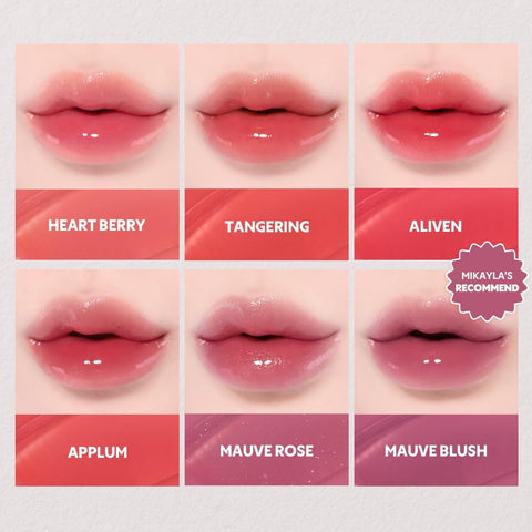 TIRTIR [*Mini Size Waterism Tinted Lip Gloss #06 Honey Nut, 0.06 Fl Oz – Kiss Ready Lipgloss, 12H Long Lasting Non Sticky Natural Tinted Glow Korean Multiuse Cheek and Lip Tint for Women gift - Image 6