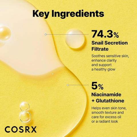 COSRX Advanced Snail Radiance Dual Essence 80ml - Image 4