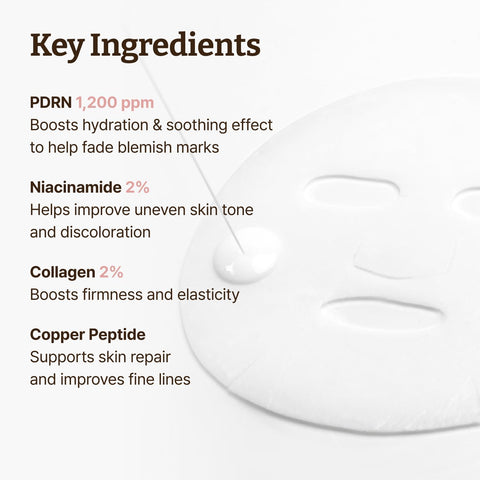 Dr.Reju-All Advanced PDRN Rejuvenating Mask – Face & Neck Korean Sheet Mask with 1,200ppm PDRN, Collagen & Copper Peptides – Hydrating & Soothing, Skin Repair (36g x 4EA) - Image 8
