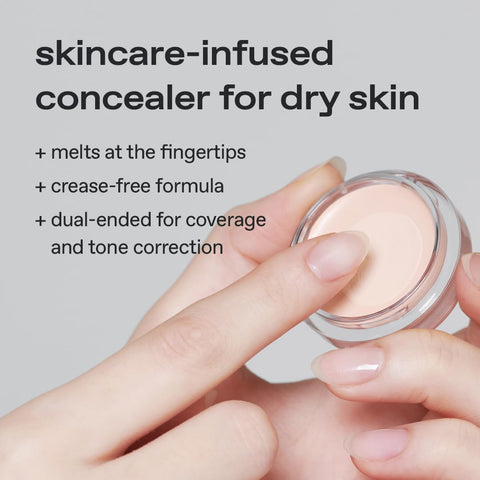 glow not dry concealer #light #rosysalmon, covers under-eye circles & blemishes, full-coverage, dual-color&use, melt-in texture, 10g - Image 6