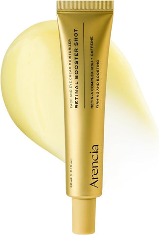 Arencia Retinal Booster Shot Serum, Firming Advanced Night Serum with Caffeine and Ectoin for Mature Skin, Pore Minimizing, WFine Lines & Wrinkles, Korean Skincare 30ml/1.01 fl.oz