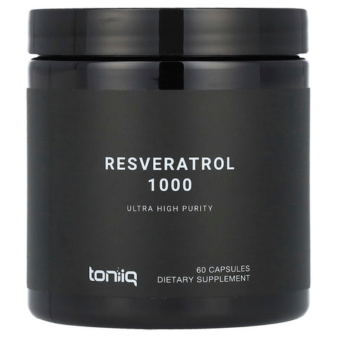 Toniiq, Resveratrol 1000, 60 Capsules (500 mg per Capsule)