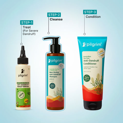 شامبو بيلغريم الأسترالي بزيت شجرة الشاي، غير مجفف ومضاد للقشرة - 200 مل 