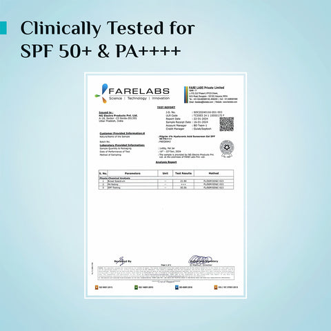 جل بيلجريم الواقي من الشمس بحمض الهيالورونيك بنسبة 1% SPF50 مع زهرة اللوتس البيضاء الكورية 50 جم