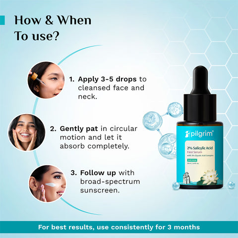 Pilgrim 2% Salicylic Acid Anti-Acne Face Serum- 30 ml