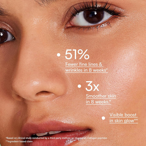 مسحوق مكمل الكولاجين النباتي من إتش كيه فايتالز (برتقالي، ٢٠٠ غرام) | ببتيدات الكولاجين مع فيتاميني سي وهـ | لصحة البشرة والشعر والأظافر