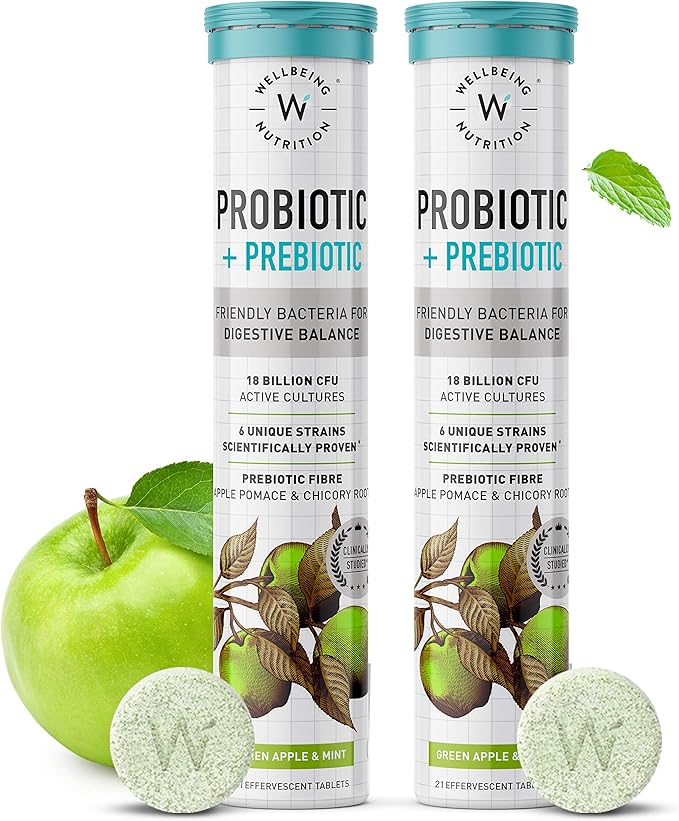 Wellbeing Nutrition Daily Probiotic + Prebiotic 42 Effervescent Tabs