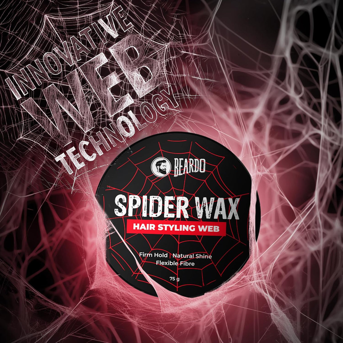 Beardo Spider Wax Hair Styling Web - Hair Colour & Styling, 75g - Image 6