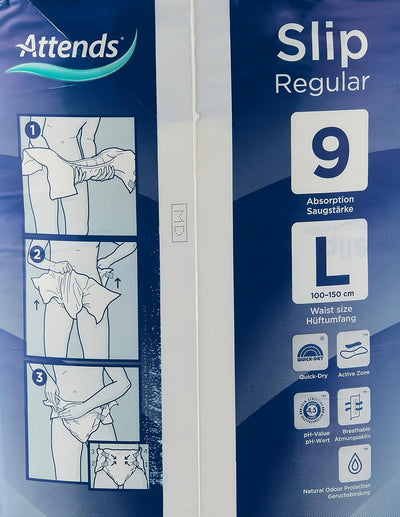 Attends Slip Regular 9 Large - Feminine Care, 4x28 Pack - Image 3