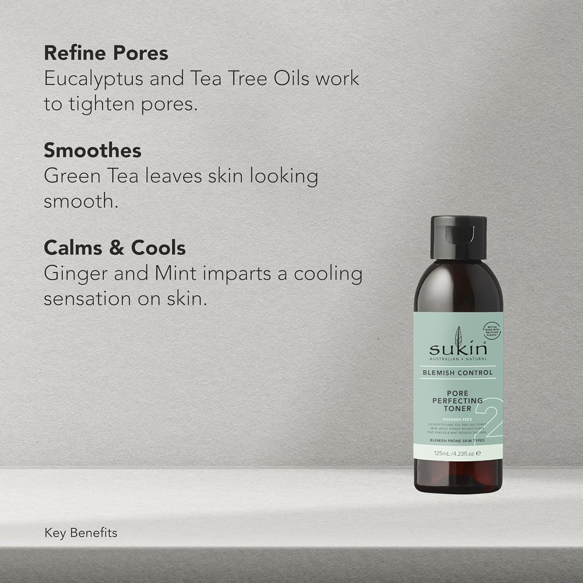 Sukin Blemish Control Pore Perfecting Toner with Eucalyptus & Tea Tree Oil - 125ml - Image 5
