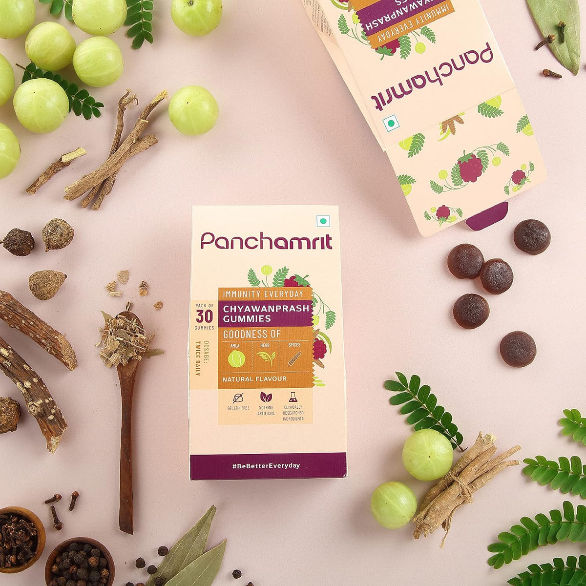 Panchamrit 100% Natural Chyawanprash Gummies - Pack of 3, 30 Gummies Each - Image 6