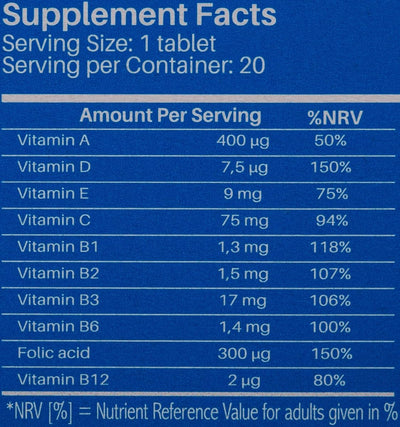Sunshine Nutrition Multivitamin Effervescent Tablets - Orange Lemon, 20 Count - Image 3