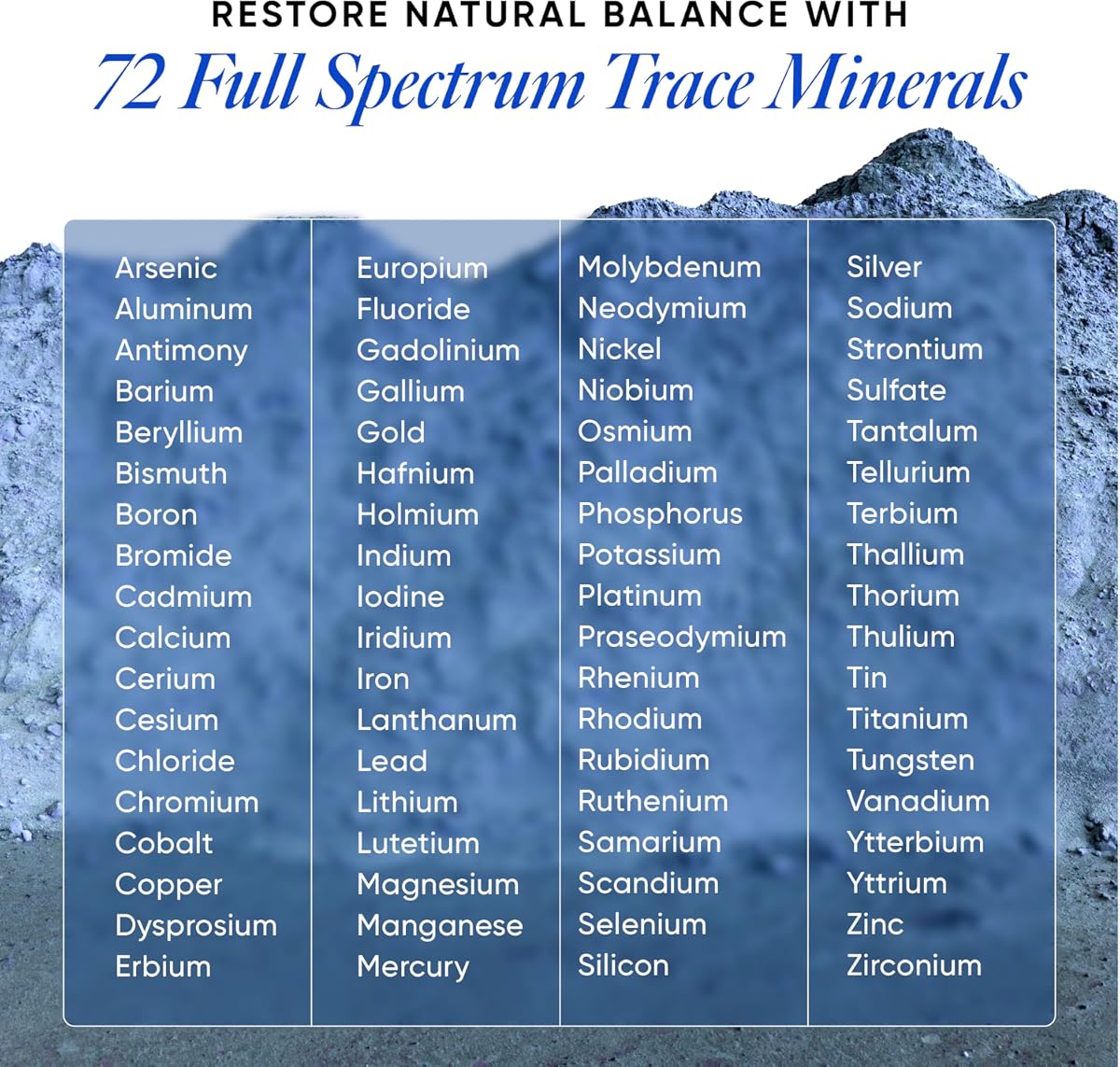 Wellbeing Nutrition Trace Minerals Drops - ConcenTrace Full Spectrum, 100 ml - Image 8