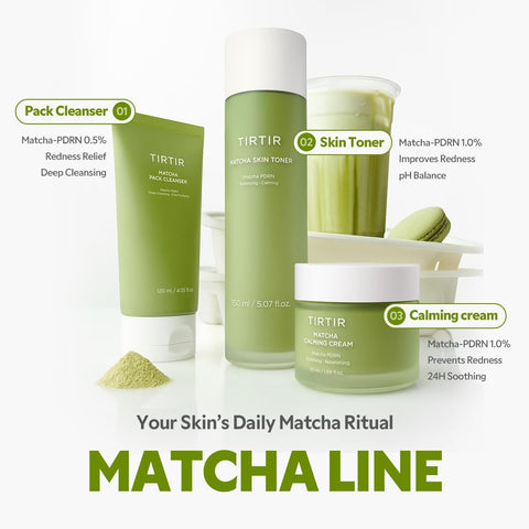 TIRTIR Matcha Pack Cleanser - 2-in-1 Pore Cleanser with Deep Cleansing & AHA Exfoliation, Against Blackheads and Sebum, Matcha PDRN, for Sensitive Skin - Image 7