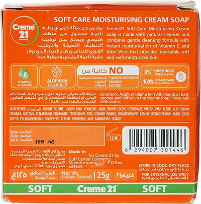 Creme21 Soft Care Moisturising Cream Soap - 125g - Image 3