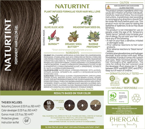 NATURTINT 6A-DARK ASH BLONDE 165ML