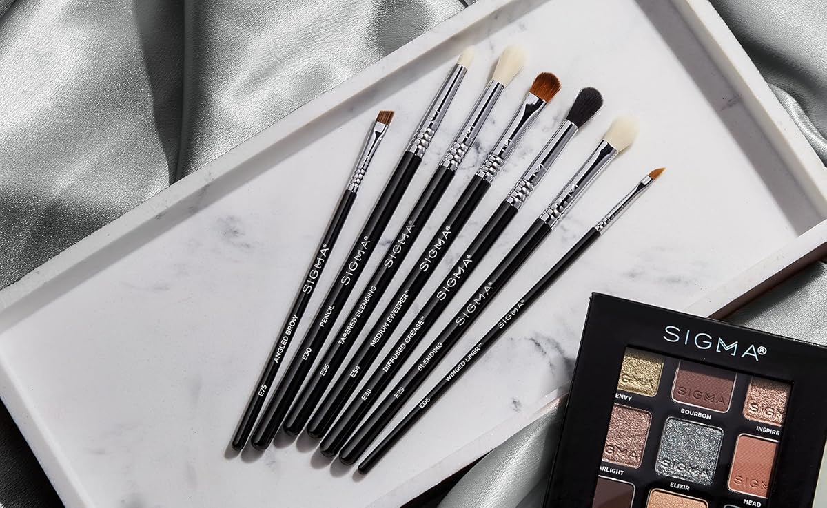 Sigma Beauty E38 Diffused Crease Brush - Synthetic, Vegan, Antimicrobial - Image 7