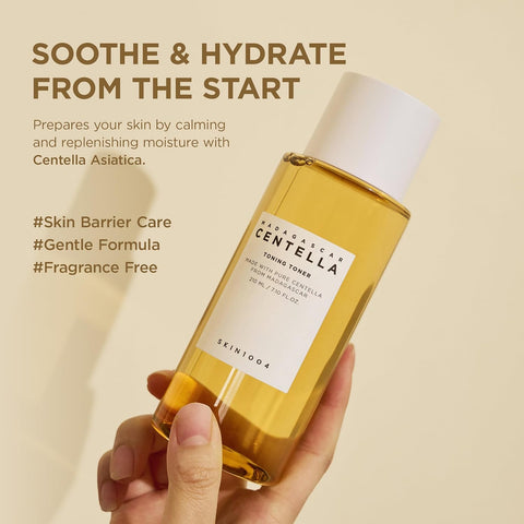 SKIN1004 Centella Toning Toner 210ml - Mild Exfoliating Toner with Centella & Niacinamide, Korean Skincare for Daily Skin Prep & Radiance - Image 3