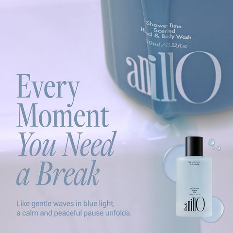 anillO Shower Time Parfum Mist - Hydrating & Long Lasting Korean Hair and Body Mist Perfume with Blue Agave, Hyaluronic Acid & Blue Herb Complex - Vegan, After Shower Spray for Men & Women 3.38 fl oz - Image 3