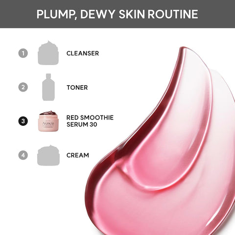 Arencia Overnight Red Smoothie Face Mask Serum, Glowing & Soothing with 30% red collagen, Niacinamide, Peptide, Vitamin E - Image 9