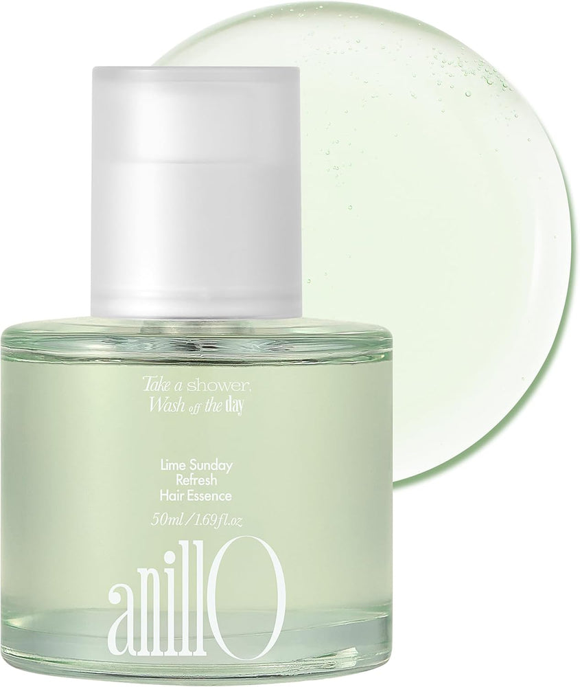 Lime Sunday Refresh Hair Oil Essence with Korean Jeju Tangerine Extracts, Vitamin C, Tea Tree Oil, Enhancing Vitality and Protect Healthy Hair, Lime Citrus Scent, Paraben Free (1.69 fl. Oz)